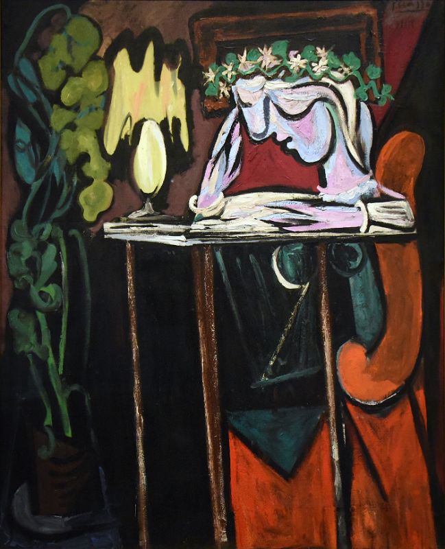 Pablo Picasso 1934 Reading at a Table - New York Metropolitan Museum Of Art